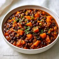Hearty Daniel Fast Black Bean Chili