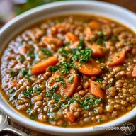 Daniel Fast Lentil Soup in 50 Minutes