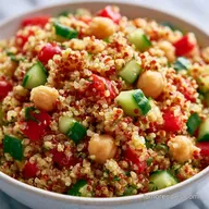 Hearty Daniel Fast Quinoa Salad with Chickpeas