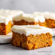 Moist Carrot Cake Bars with Cream Cheese Frosting