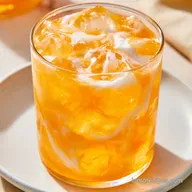 Orange Dream Dirty Soda with Coconut Cream