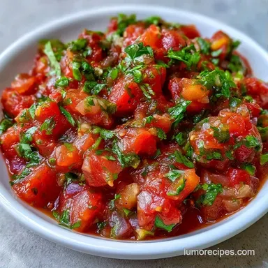 Cilantro Lime Salsa in 25 Minutes Recipe Card