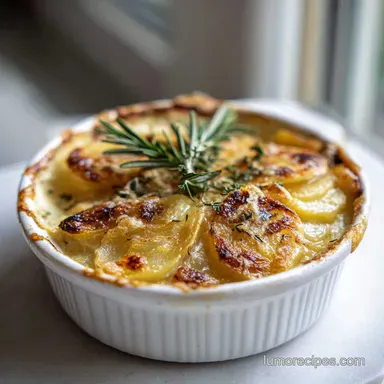 Classic Creamy Scalloped Potatoes for 8 Servings Recipe Card