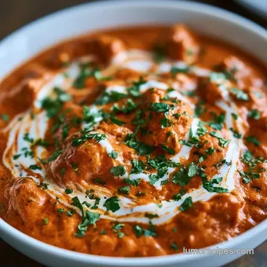 Butter Chicken Thighs for 4 Servings Recipe Card