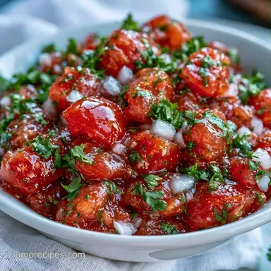 Easy Garlic Onion Salsa in 15 Minutes Recipe Card