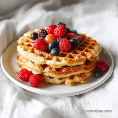 Easy Healthy Protein Waffles Recipe in 15 Minutes Recipe Card