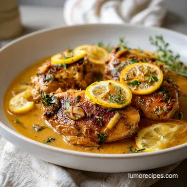 Easy One Pan Lemon Garlic Chicken in 30 Minutes Recipe Card