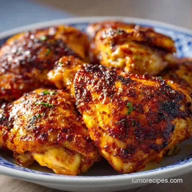 Easy Oven Roasted Thighs: Crispy Recipe Card