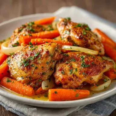 Easy Slow Cooker Chicken Thighs: Tender Recipe Card