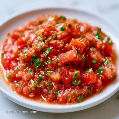 Food Processor Salsa in 10 Minutes Recipe Card