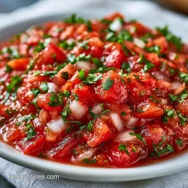 Tomato Salsa in 18 Minutes Recipe Card