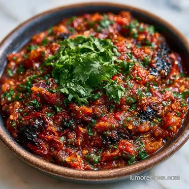 Garlic Roasted Tomato Salsa in 20 Minutes Recipe Card