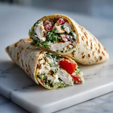 Healthy Chicken Salad Wrap Recipe in 15 Minutes Recipe Card