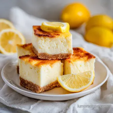 Lemon Cheesecake Bars with Silky Citrus Layer in 68 Minutes Recipe Card