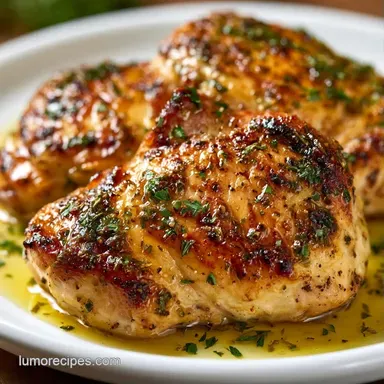 Mediterranean Olive Oil Chicken for 4 Recipe Card