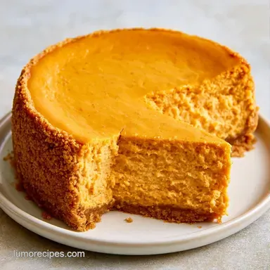 No Bake Pumpkin Cheesecake for 8 Recipe Card