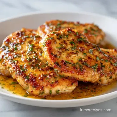 Pan Seared Chicken in 25 Minutes Recipe Card