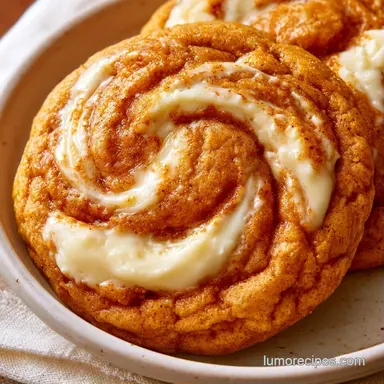 Pumpkin Cheesecake Cookies for 12 Recipe Card