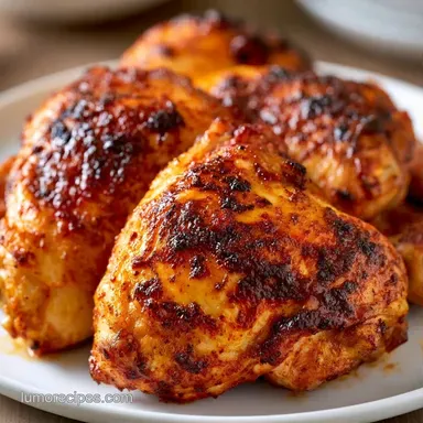Simple Roasted Chicken Thighs: Crispy Recipe Card