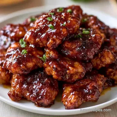 Sticky Pressure Cooker Chicken in 30 Min Recipe Card