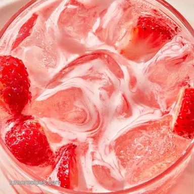 Strawberry Cream Soda for 6 Servings Recipe Card