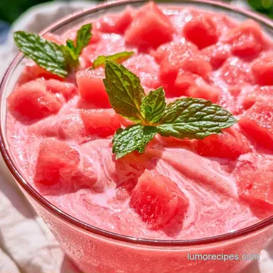 Watermelon Dirty Soda with Coconut Cream Recipe Card