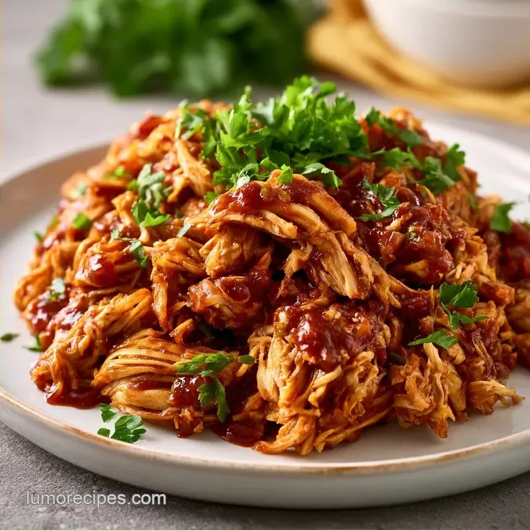 3 Ingredient Crockpot Chicken with BBQ Sauce