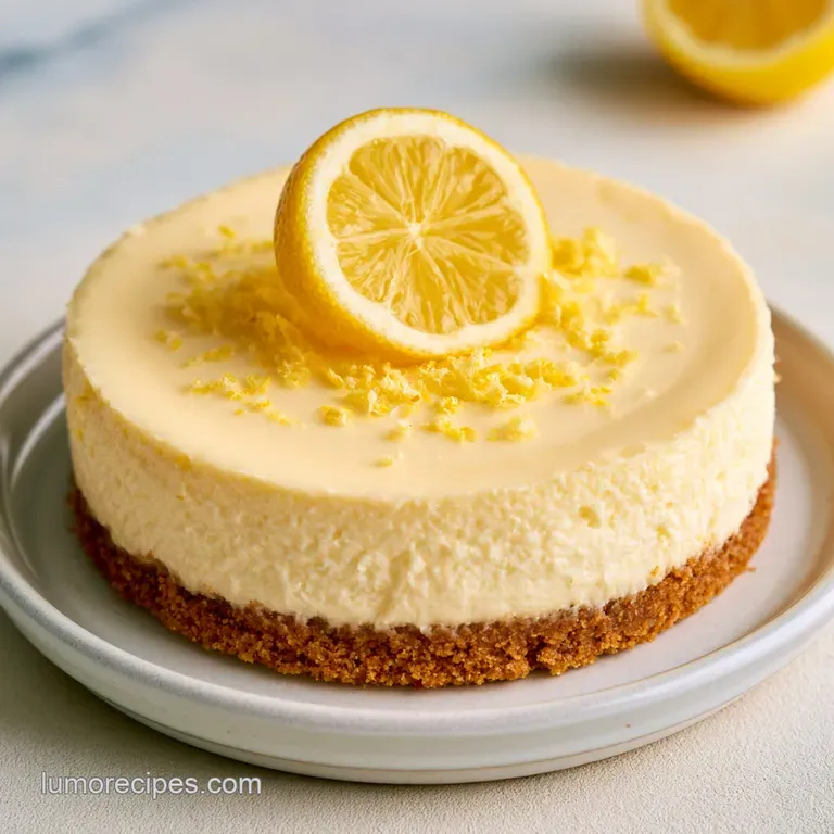 Lemon Cheesecake: Rich and Velvety