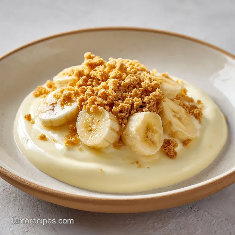 High Protein Cottage Cheese Banana Pudding: Creamy