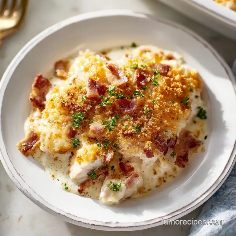 Crack Chicken Casserole: Creamy and Baked