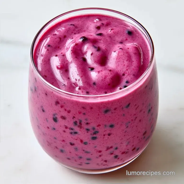Daniel Fast Fruit Smoothie with Mixed Berries