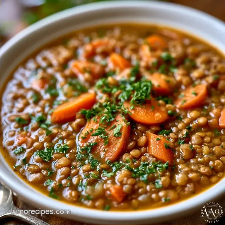 Daniel Fast Lentil Soup in 50 Minutes