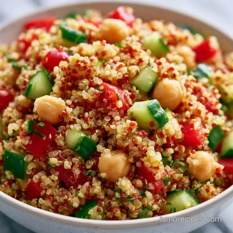 Hearty Daniel Fast Quinoa Salad with Chickpeas