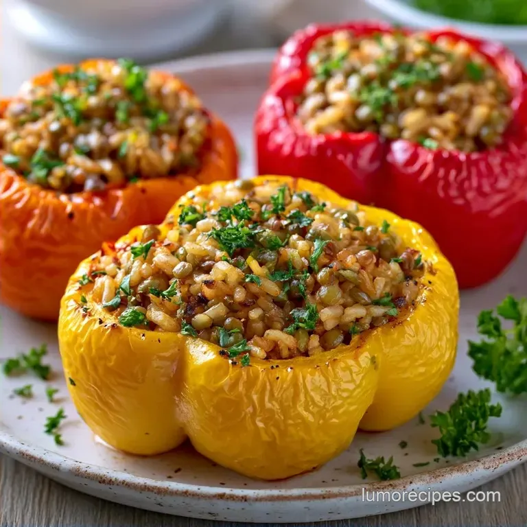 Baked Daniel Fast Stuffed Peppers
