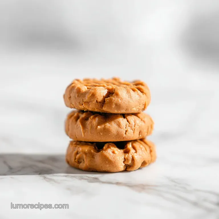 Warm, soft peanut butter cookies artfully arranged with a drizzle of melted chocolate.