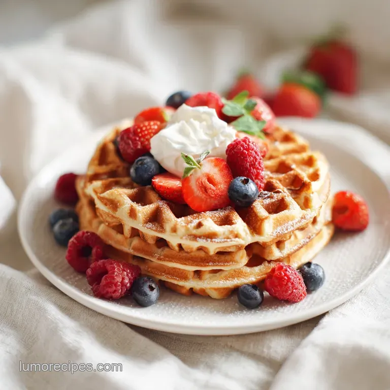 Healthy Protein Waffles: Crispy and Soft