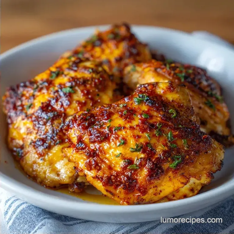 Easy Oven Roasted Thighs: Crispy and Juicy