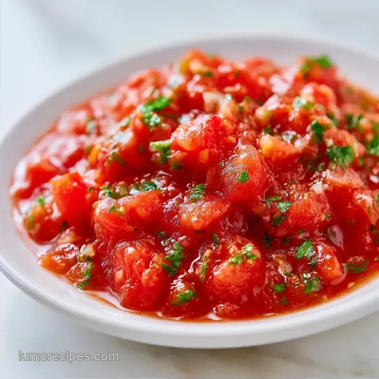 Food Processor Salsa: Zesty and Chunky