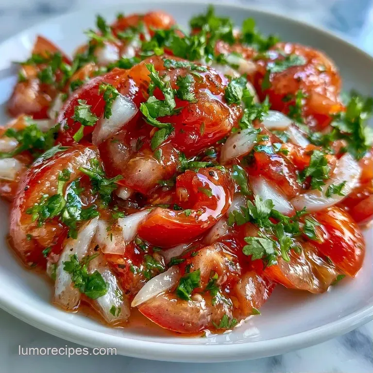Bright red tomato salsa in a white bowl paired with salted corn chips on a weathered wooden serving board.