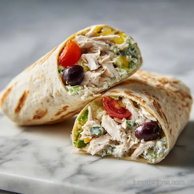 Healthy Chicken Salad Wrap Recipe: Creamy and High Protein