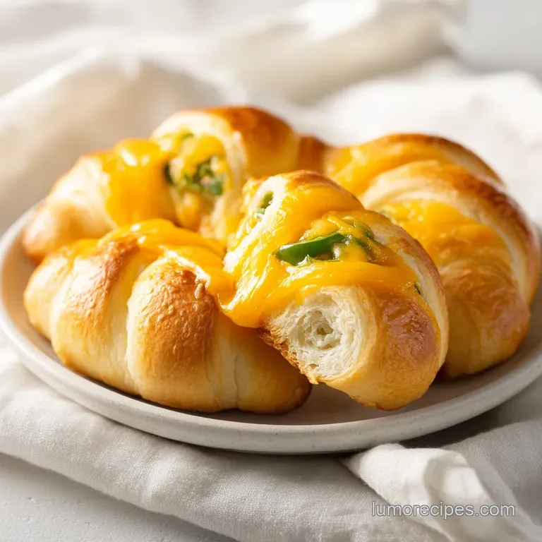 Jalapeno Popper Crescent Rolls: Golden and Flaky