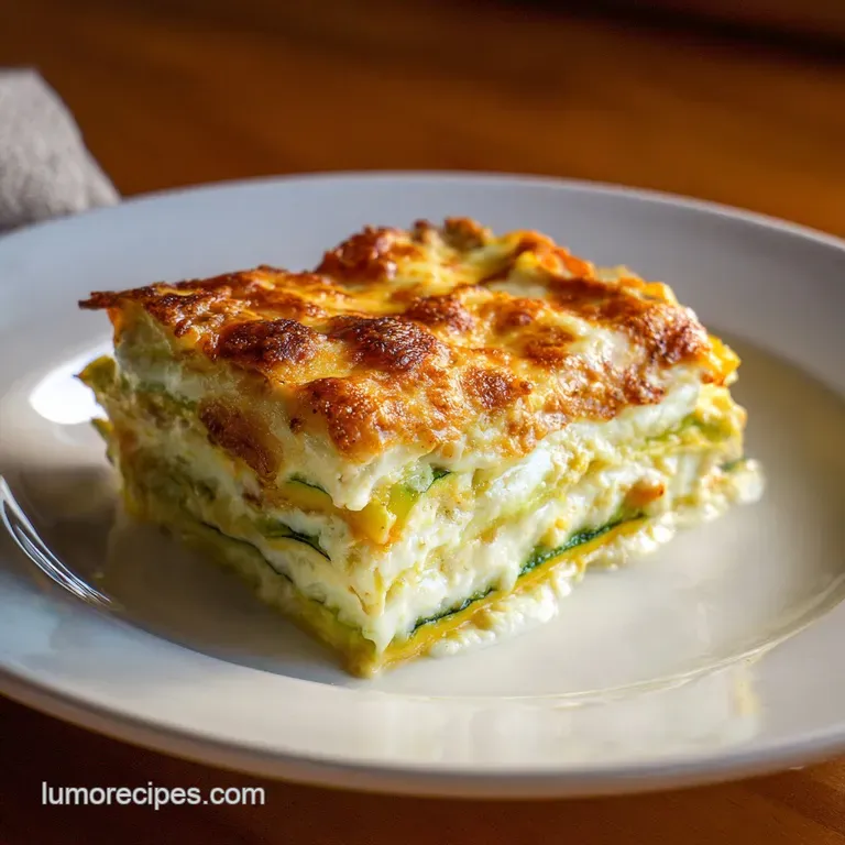 Keto White Lasagna: Creamy and Cheesy