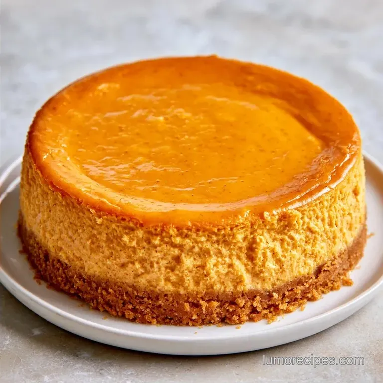 Guilt-Free No Bake Pumpkin Cheesecake
