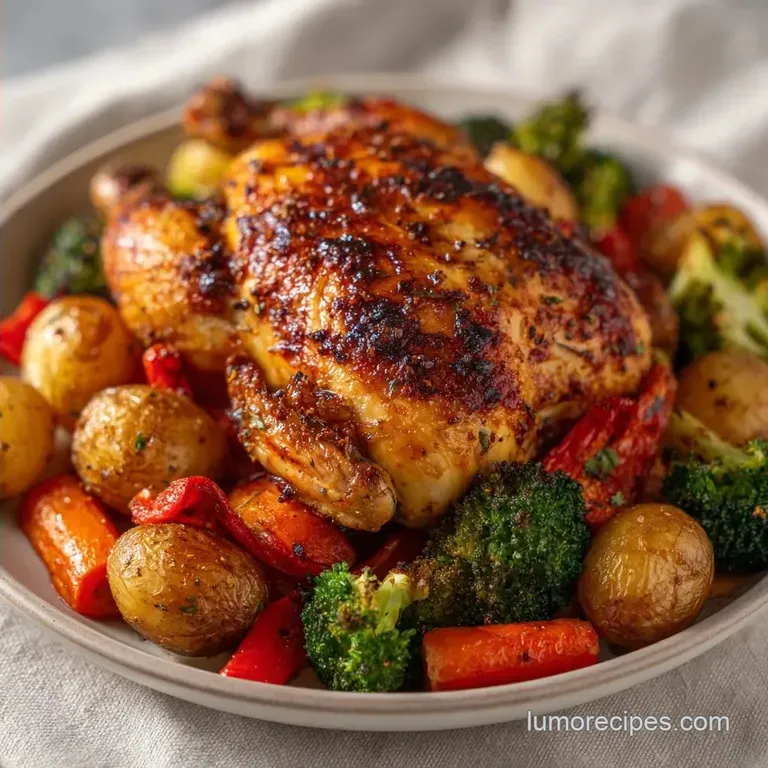 Chicken and Veggies: Healthy One Pan Meal