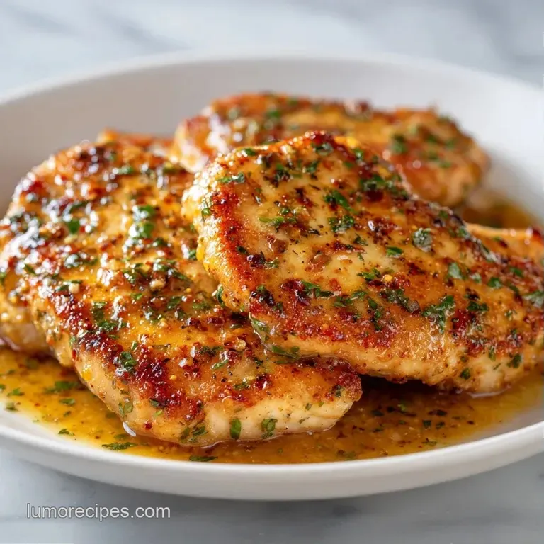 Golden seared poultry breast sliced thin, resting atop creamy mashed potatoes with a drizzle of rich brown pan sauce.
