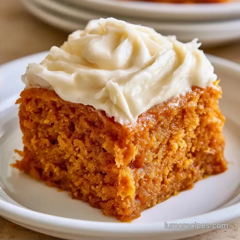 Pumpkin Cake with Cream Cheese Frosting