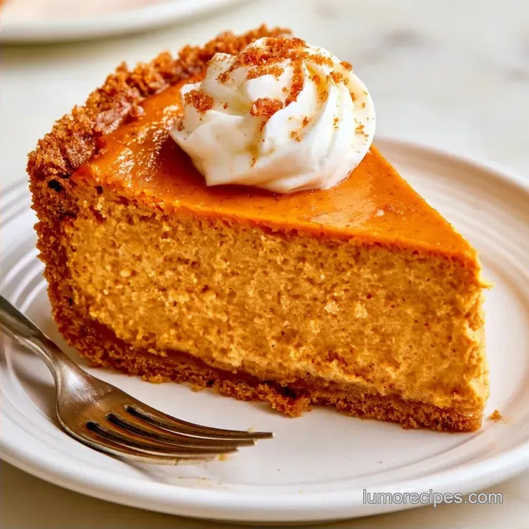 Pumpkin Cheesecake Recipe with Gingersnap Crust