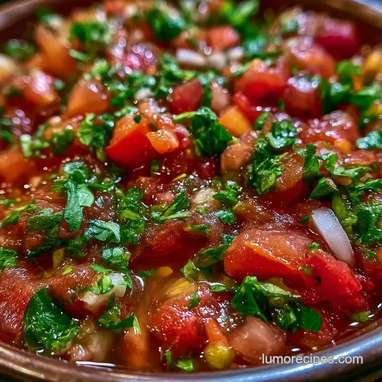 A vibrant red salsa dip served in a stone bowl surrounded by crisp, golden corn tortilla chips and lime wedges.