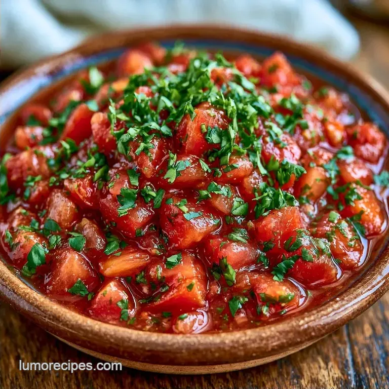 Roma Tomato Garlic Salsa in 30 Minutes